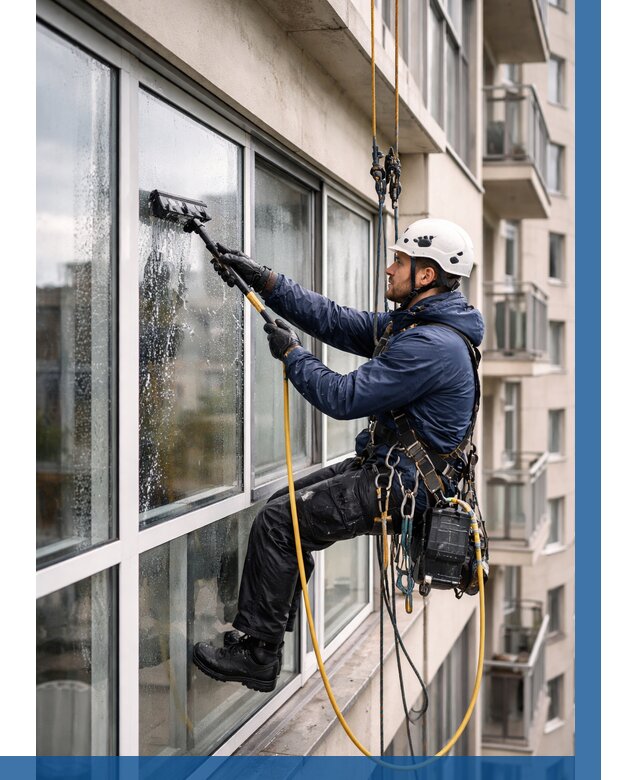 Мойка балконного остекления в Нурлате от 3649 р. | ВЫСОТНИК-Нрт