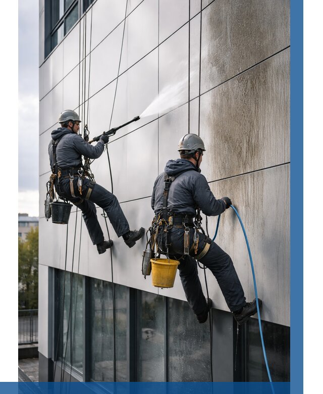 Мойка фасада из композита в Нурлате по цене от 313 р. | ВЫСОТНИК-Нрт