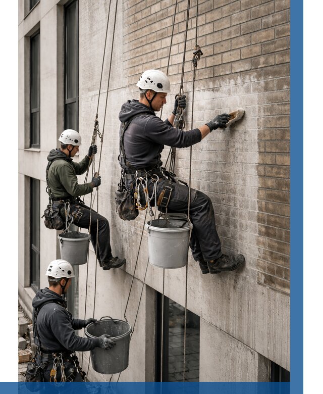 Удаление высолов с фасада в Нурлате от 261 р. | ВЫСОТНИК-Нрт