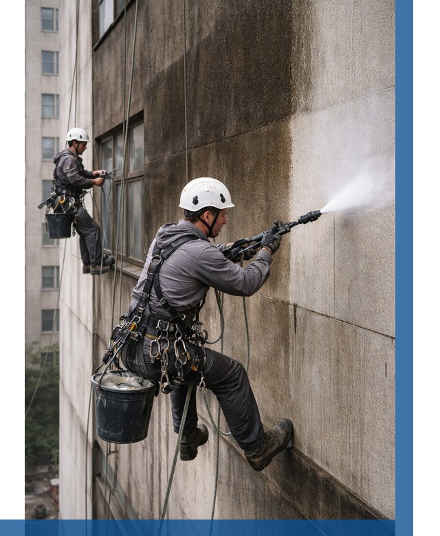 Очистка фасада от копоти в Нурлате от 261 р. | ВЫСОТНИК-Нрт