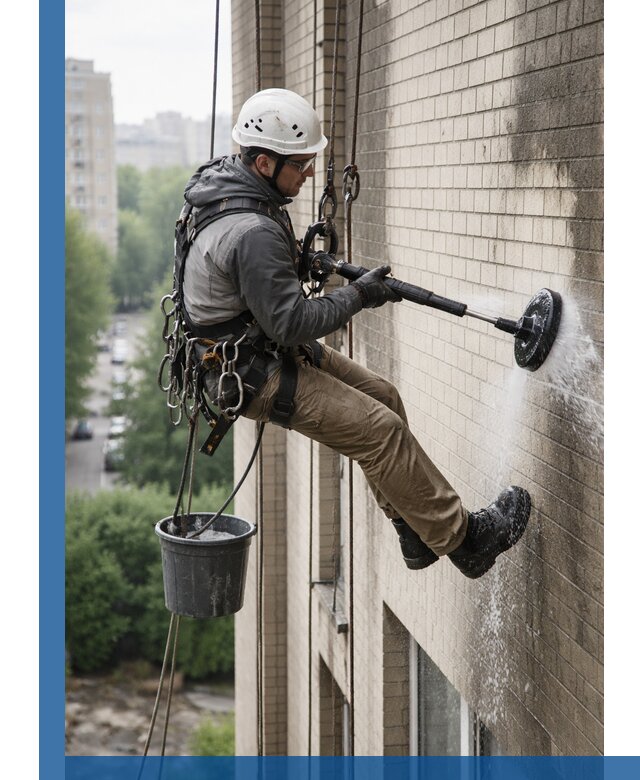 Очистка фасада от копоти в Нурлате профессионально и безопасно