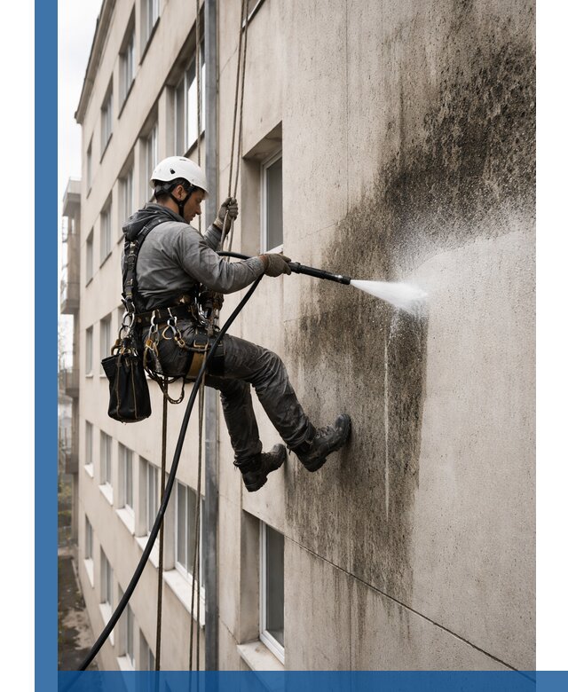 Профессиональная очистка фасадов от плесени в Нурлате