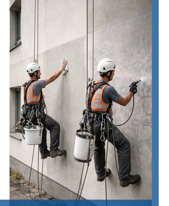 Антиграффити покрытие фасада в Нурлате от 626 р. | ВЫСОТНИК-Нрт