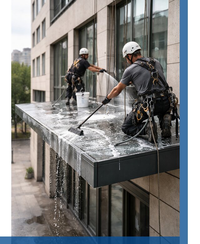 Мойка козырьков и навесов в Нурлате от 3649 р. | ВЫСОТНИК-Нрт