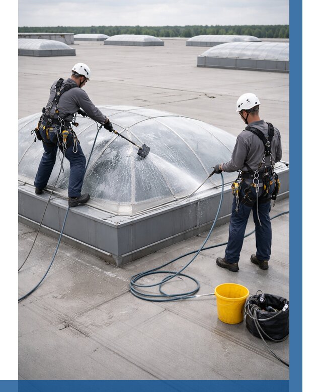 Мойка зенитных фонарей в Нурлате, заказать от 4692 р. | ВЫСОТНИК-Нрт