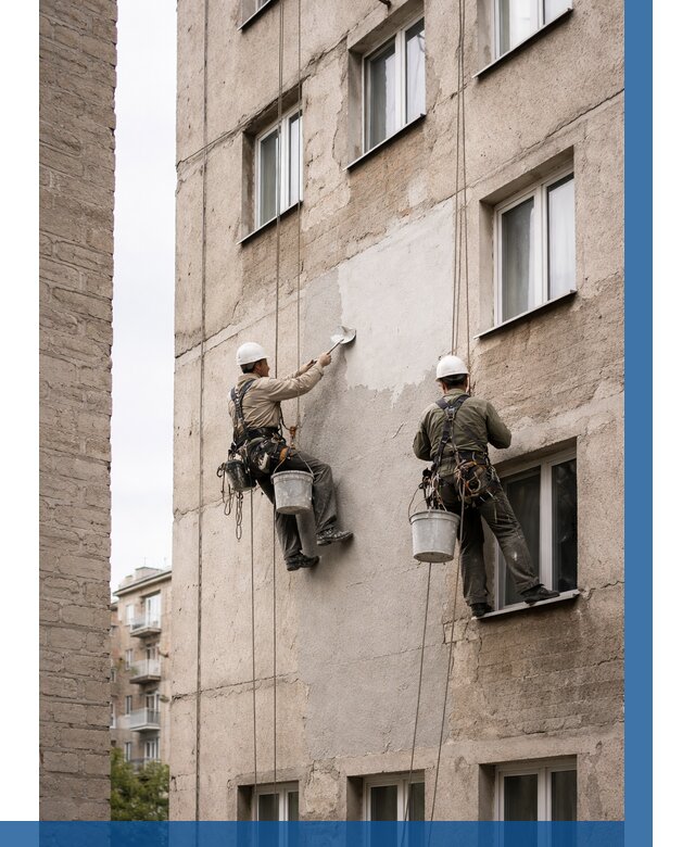 Косметический ремонт фасада в Нурлате от 1147 р. | ВЫСОТНИК-Нрт