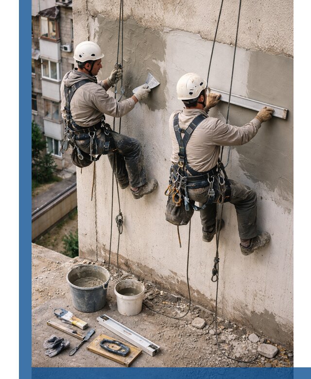 Комплексный ремонт штукатурного фасада с гарантией в Нурлате