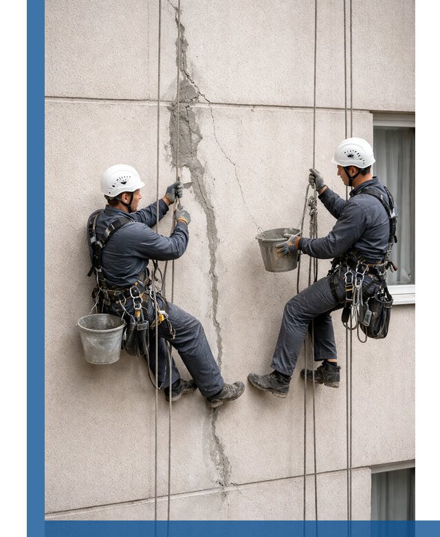 Заделка трещин на фасаде в Нурлате с гарантийным ремонтом