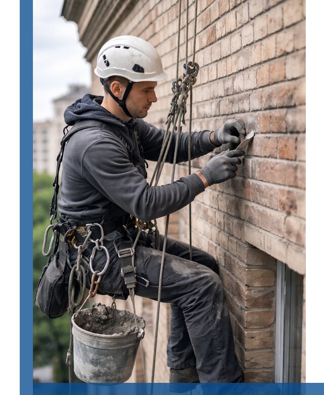 Качественный ремонт кирпичной кладки фасада в Нурлате с гарантией