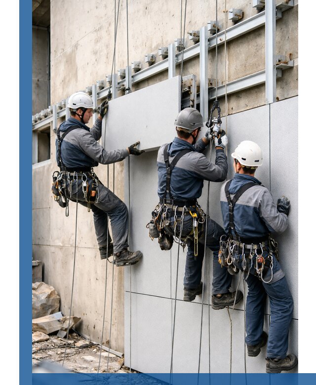 Монтаж вентилируемого фасада в Нурлате под ключ с гарантией качества