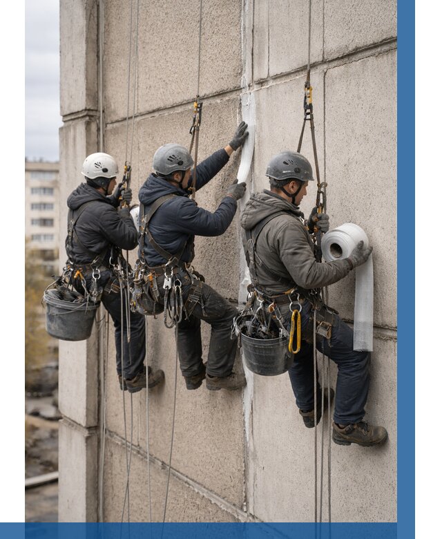 Ремонт межпанельных швов в Нурлате от 782 р. | ВЫСОТНИК-Нрт