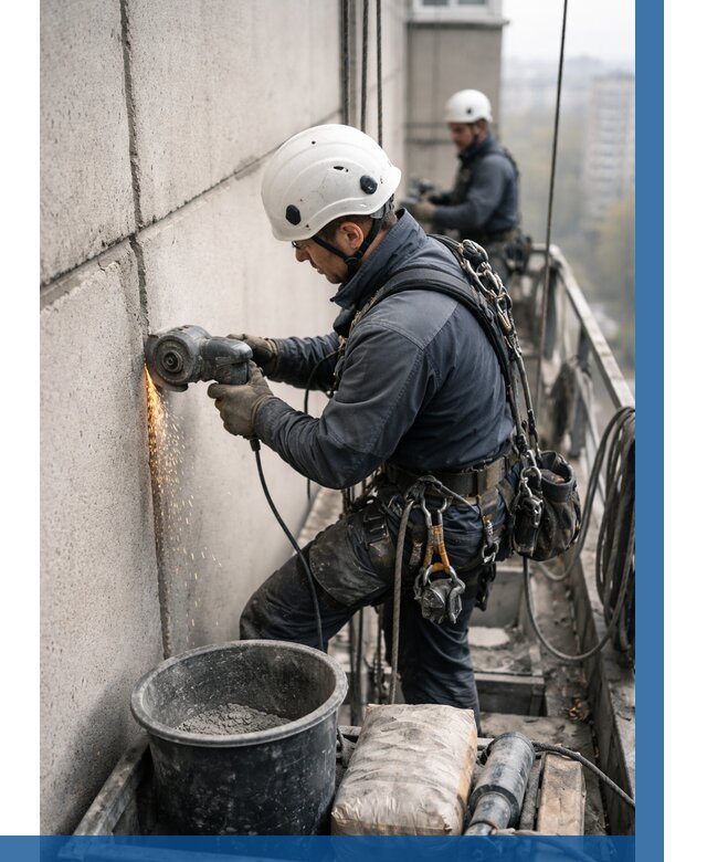 Штробление межпанельных швов в Нурлате от 1251 р. | ВЫСОТНИК-Нрт