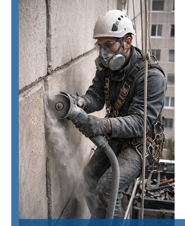 Штробление межпанельных швов в Нурлате качественно и быстро