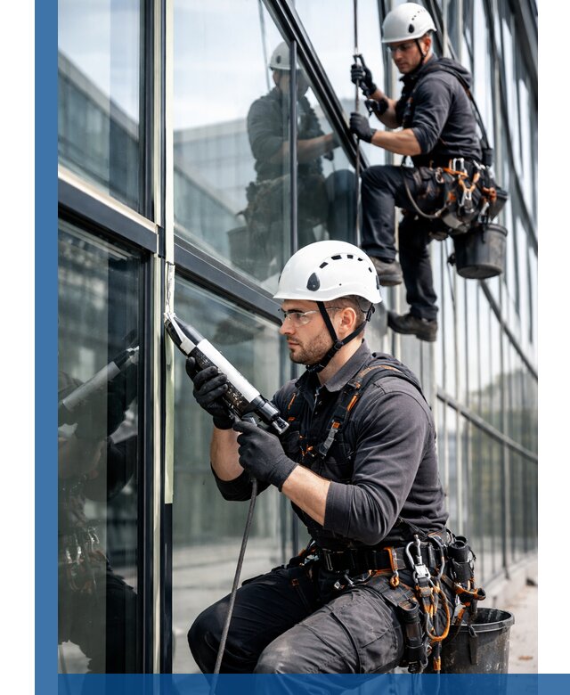 Герметизация витражных швов в Нурлате для зданий и фасадов