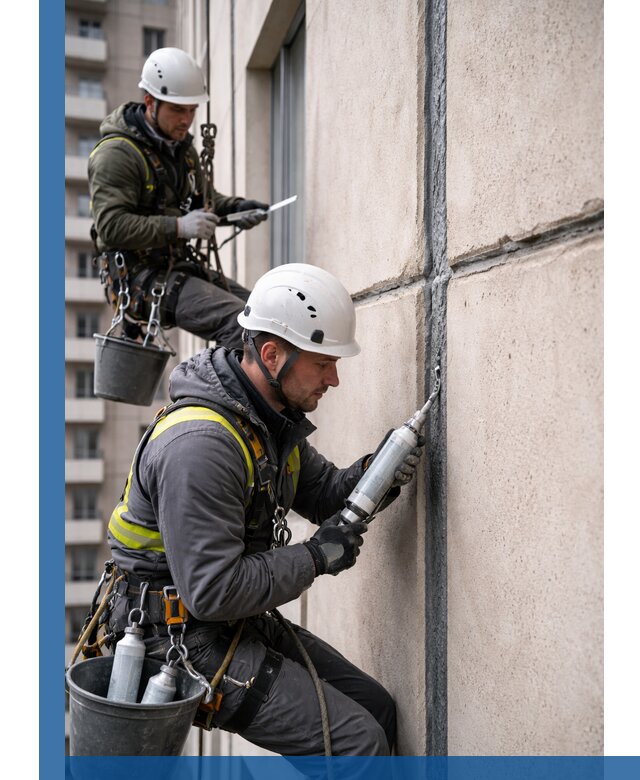 Герметизация деформационных швов фасада в Нурлате качественно