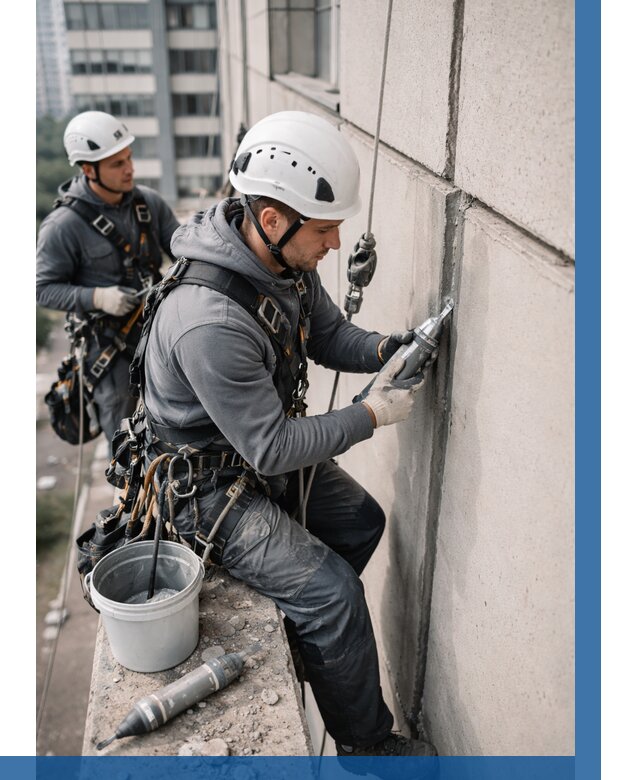 Ремонт деформационных швов здания в Нурлате от 1043 р. | ВЫСОТНИК-Нрт