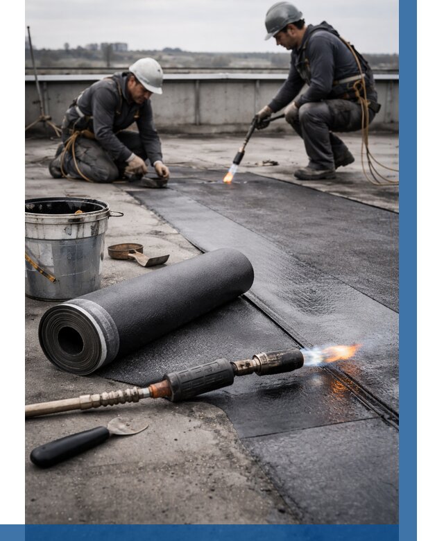 Ремонт рулонной кровли в Нурлате от 678 р. | ВЫСОТНИК-Нрт