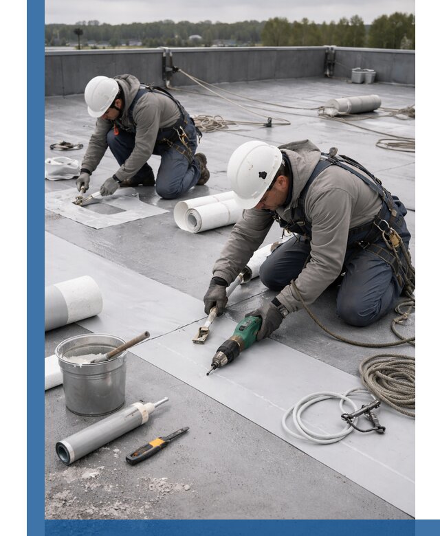 Ремонт мембранной кровли в Нурлате качественно и с гарантией