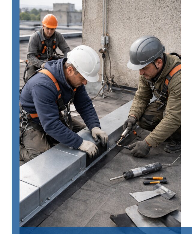 Ремонт кровельных примыканий в Нурлате профессионально