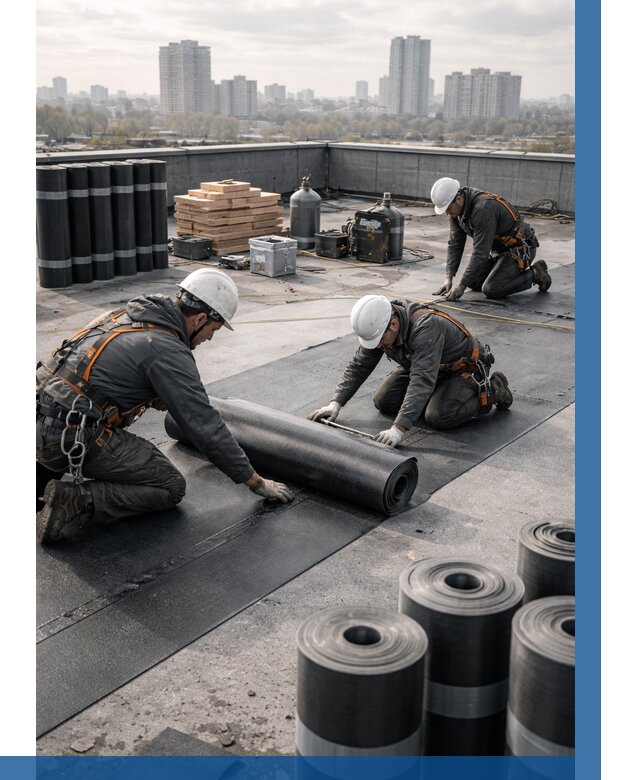 Монтаж мягкой кровли под ключ в Нурлате от 469 р. | ВЫСОТНИК-Нрт