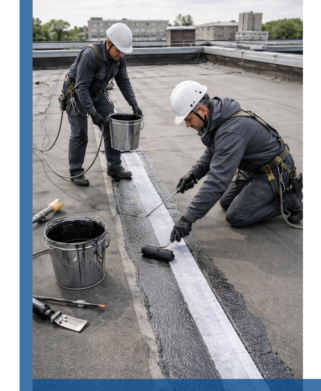 Гидроизоляция кровли мастикой в Нурлате надежная защита