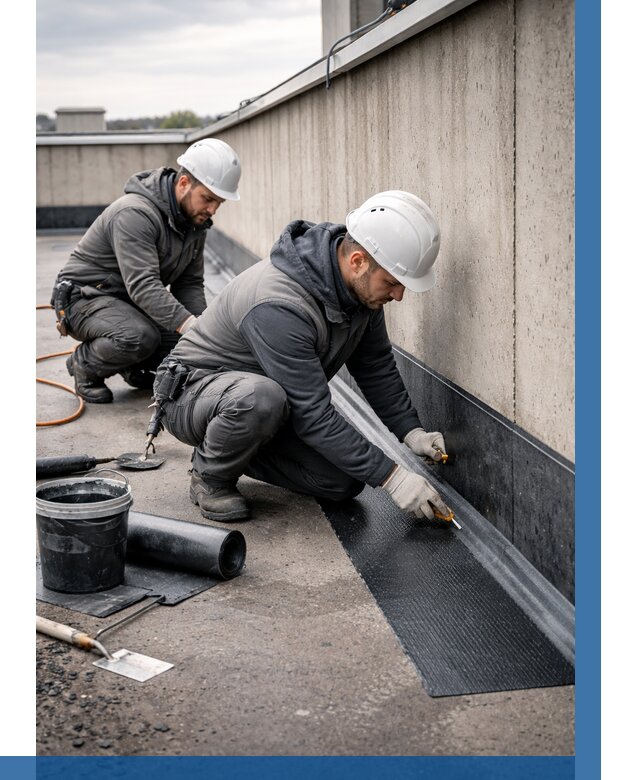 Гидроизоляция примыканий на кровле в Нурлате от 938 р. | ВЫСОТНИК-Нрт