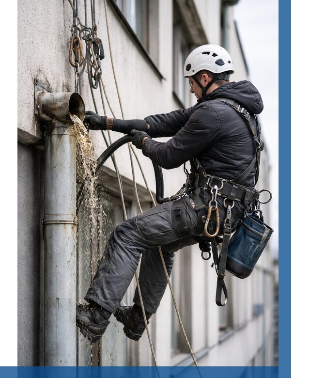 Прочистка водосточных труб в Нурлате от 3649 р. | ВЫСОТНИК-Нрт