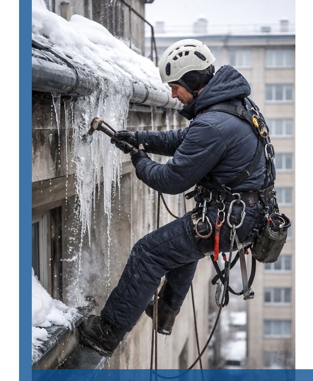 Удаление наледи и чистка водостоков в Нурлате оперативно и безопасно