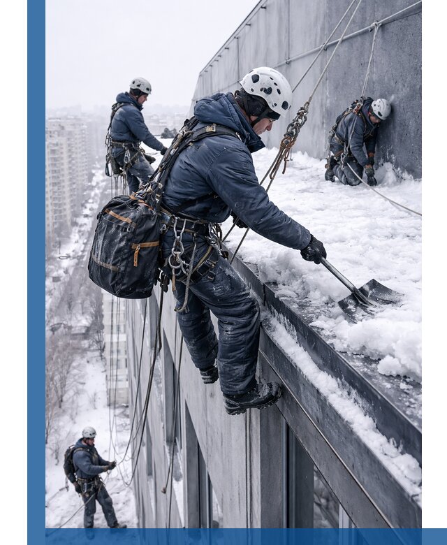 Абонентское обслуживание кровли зимой в Нурлате регулярный уход