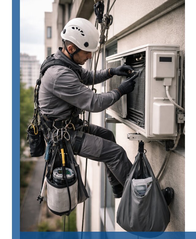 Обслуживание внешнего блока кондиционера в Нурлате профессионально