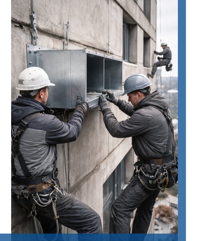 Монтаж вентиляционных коробов в Нурлате от 3128 р. | ВЫСОТНИК-Нрт