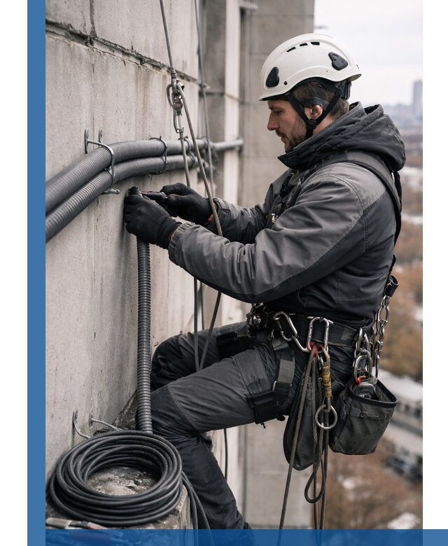 Профессиональный монтаж гофры для кабеля в Нурлате с гарантией