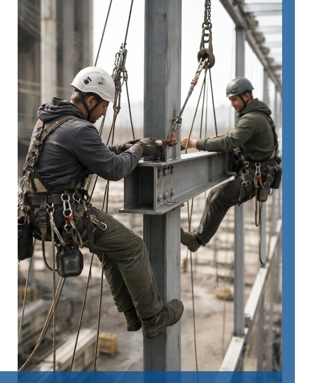 Монтаж металлоконструкций на высоте в Нурлате от 3649 р. | ВЫСОТНИК-Нрт