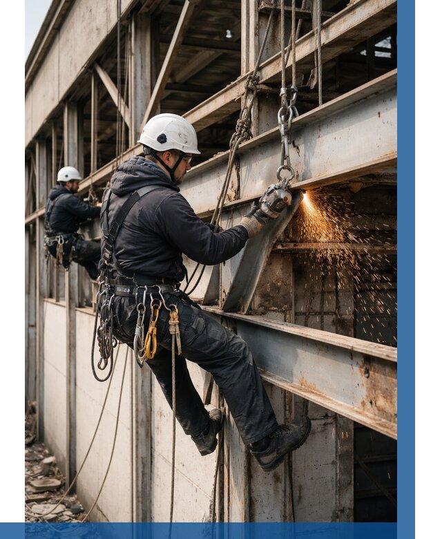 Демонтаж металлоконструкций на высоте в Нурлате от 6778р. |ВЫСОТНИК-Нрт