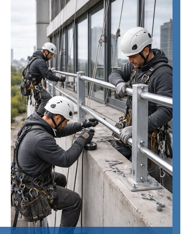Монтаж ограждений на высоте в Нурлате, от 1251 р. | ВЫСОТНИК-Нрт