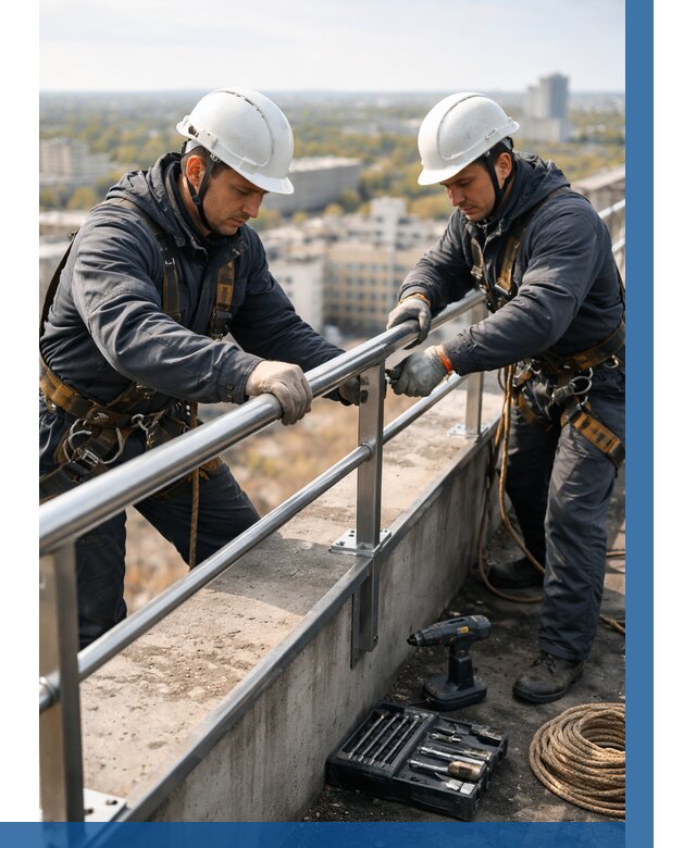 Монтаж перил на высоте в Нурлате от 2607 р. | ВЫСОТНИК-Нрт