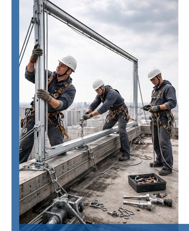 Монтаж крышных рекламных конструкций под ключ в Нурлате