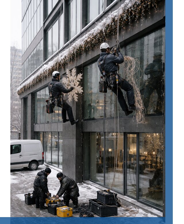 Демонтаж новогоднего оформления в Нурлате от 5735 р. | ВЫСОТНИК-Нрт