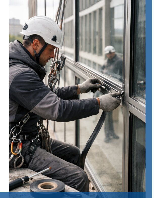 Ремонт витражных конструкций в Нурлате от 3649 р. | ВЫСОТНИК-Нрт