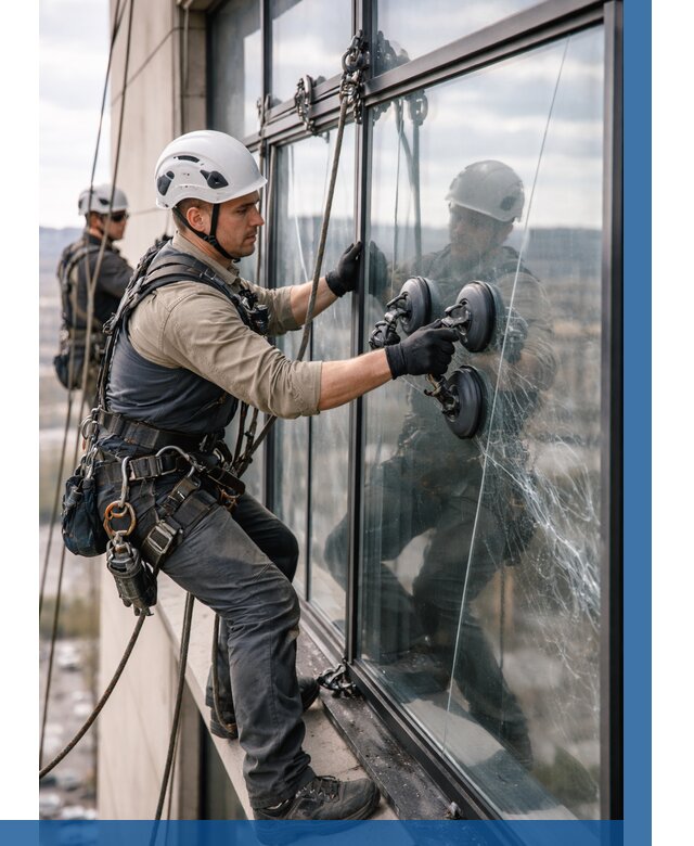 Замена стекла в витраже в Нурлате под ключ от 8863 р. | ВЫСОТНИК-Нрт