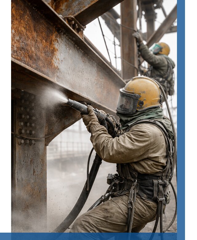 Пескоструйная очистка металлоконструкций в Нурлате по 626 р.  ВЫСОТНИК-Нрт