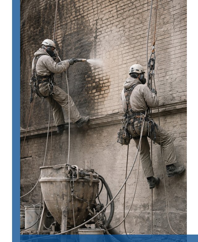 Пескоструйная очистка фасадов в Нурлате профессионально