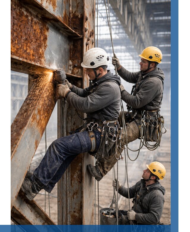 Зачистка металла от ржавчины в Нурлате от 365 р. | ВЫСОТНИК-Нрт