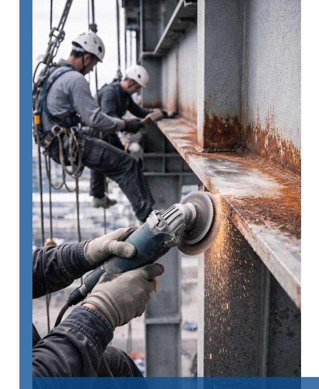 Зачистка металла от ржавчины и подготовка поверхностей в Нурлате