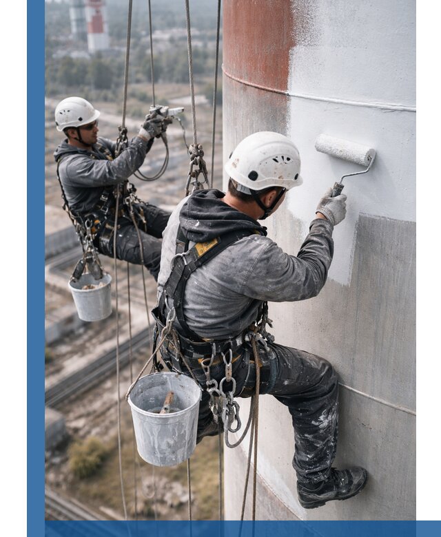Покраска дымовых труб в Нурлате: антикоррозийная защита и восстановление