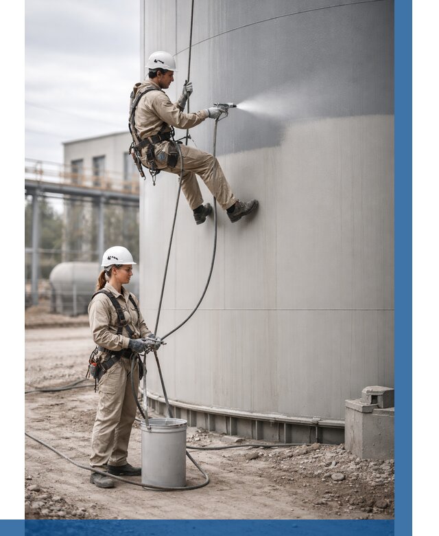 Покраска резервуаров в Нурлате от 1251 р. | ВЫСОТНИК-Нрт — заказать