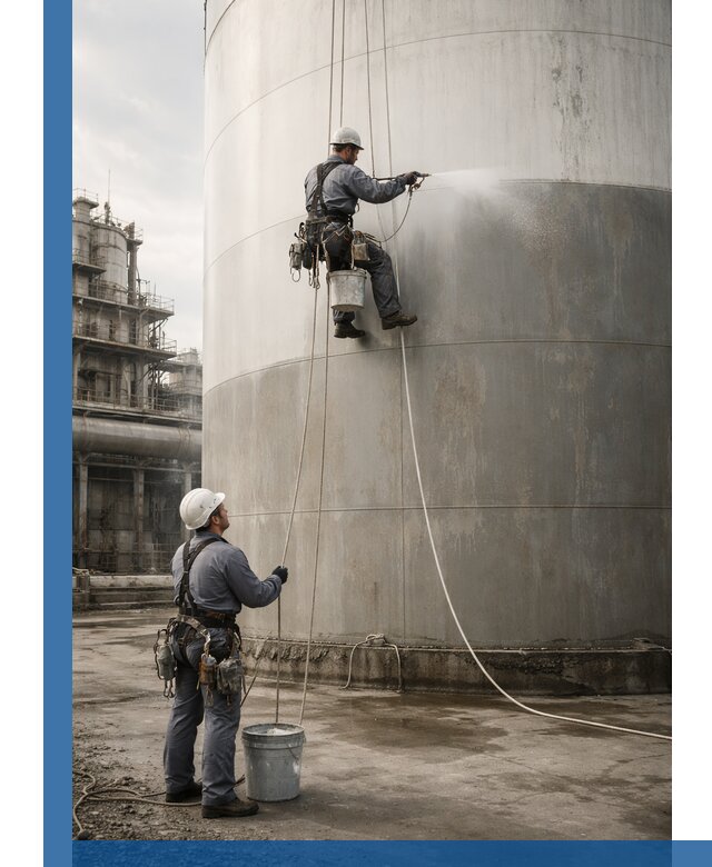 Покраска стальных резервуаров и емкостей в Нурлате профессионально