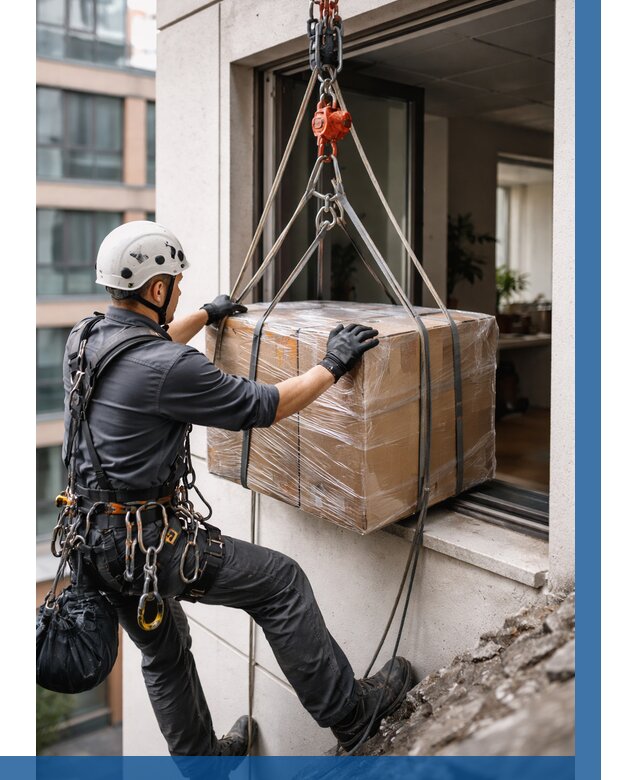 Подъем груза через окно в Нурлате от 4692 р. | ВЫСОТНИК-Нрт