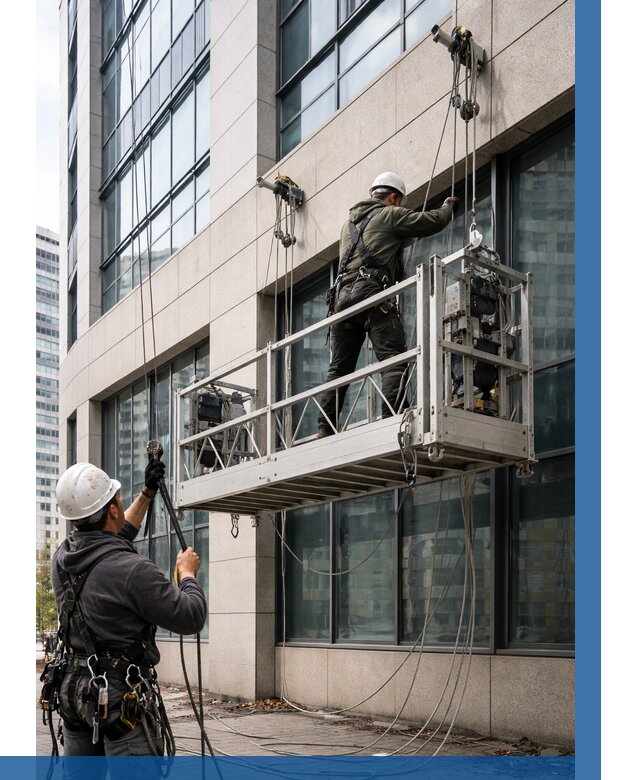 Монтаж и подъем фасадной люльки в Нурлате от 12512 р. | ВЫСОТНИК-Нрт