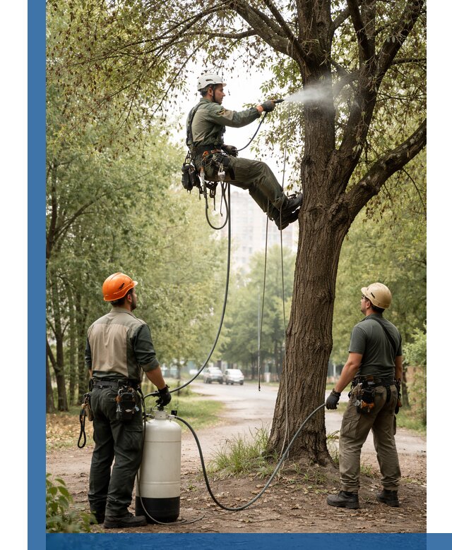 Обработка деревьев от вредителей в Нурлате профессиональная защита